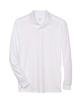 CORE365 Men's Pinnacle Performance Long Sleeve Piqué Polo. 88192 - White