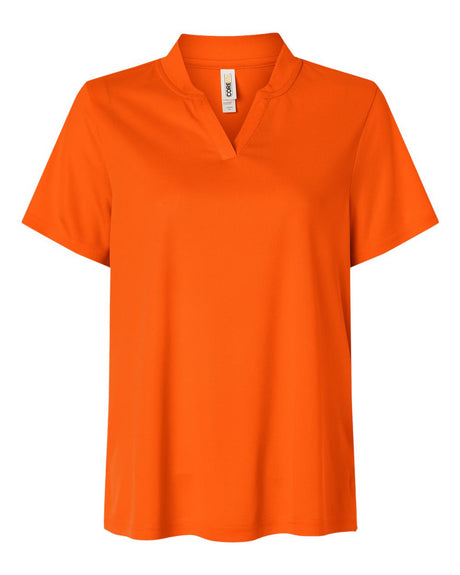 CORE365 Women's Nova Performance Pique Polo. CE108W - Campus Orange