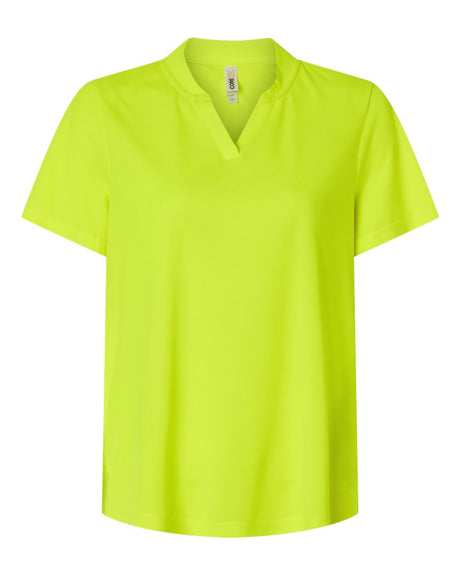 CORE365 Women's Nova Performance Pique Polo. CE108W - Safety Yellow