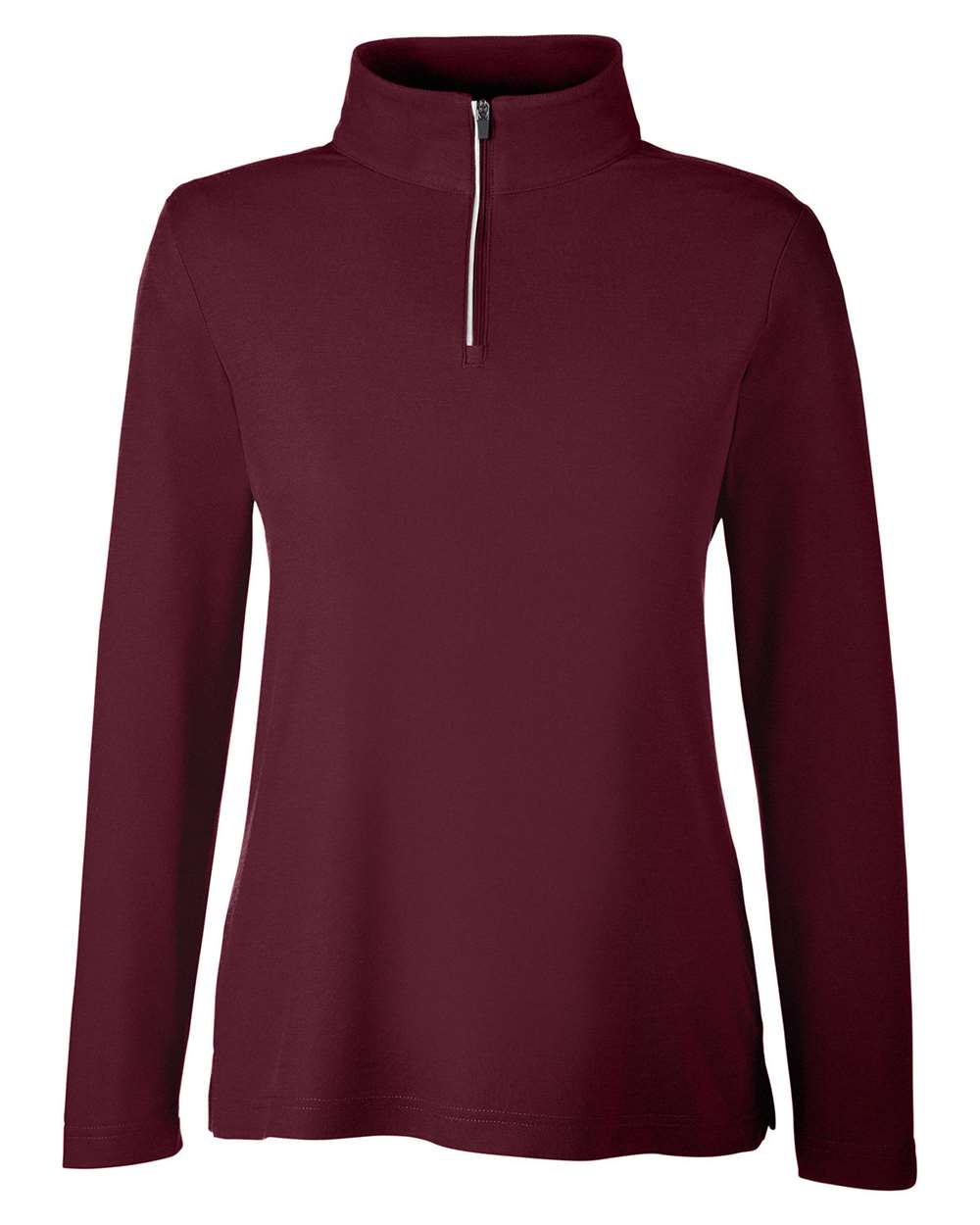 CORE365 Women's Fusion ChromaSoft™ Pique Quarter-Zip Pullover. CE405W - Burgundy