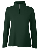 CORE365 Women's Fusion ChromaSoft™ Pique Quarter-Zip Pullover. CE405W - Forest