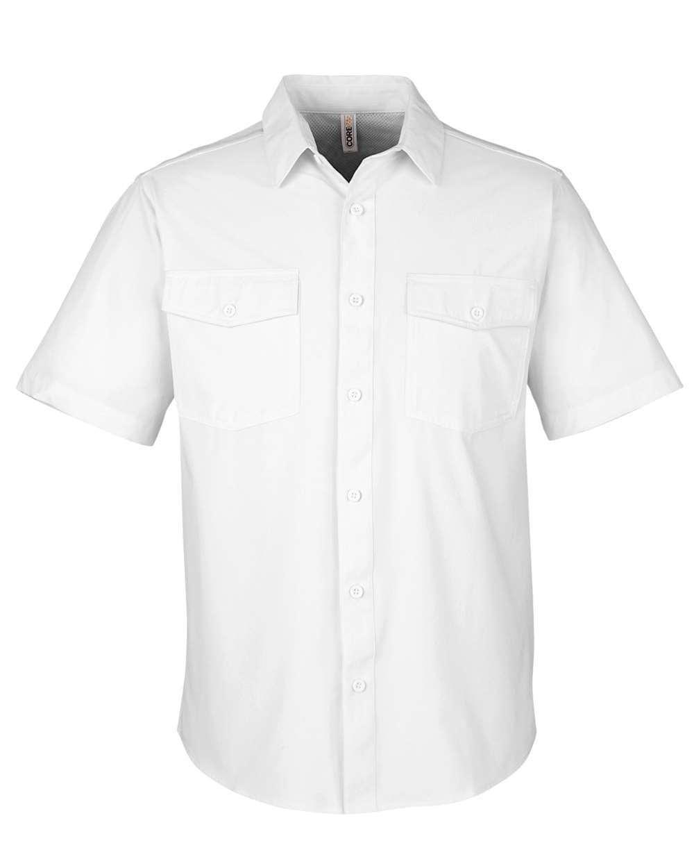 CORE365 Men's Ultra UVP® Marina Shirt. CE510 - White