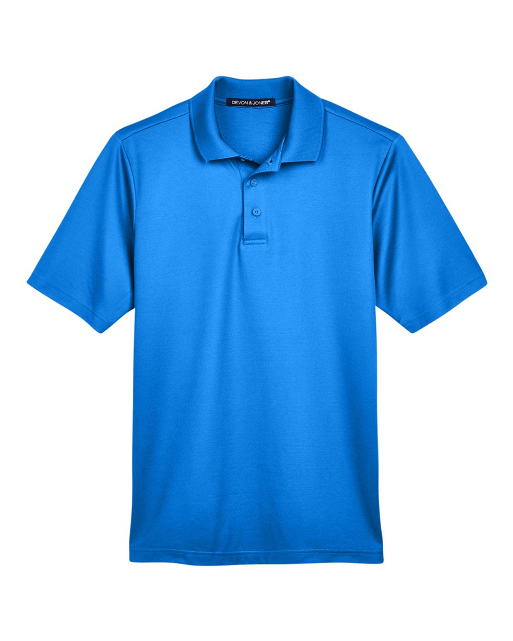 Devon & Jones Men's CrownLux Performance® Plaited Polo. DG20 - French Blue