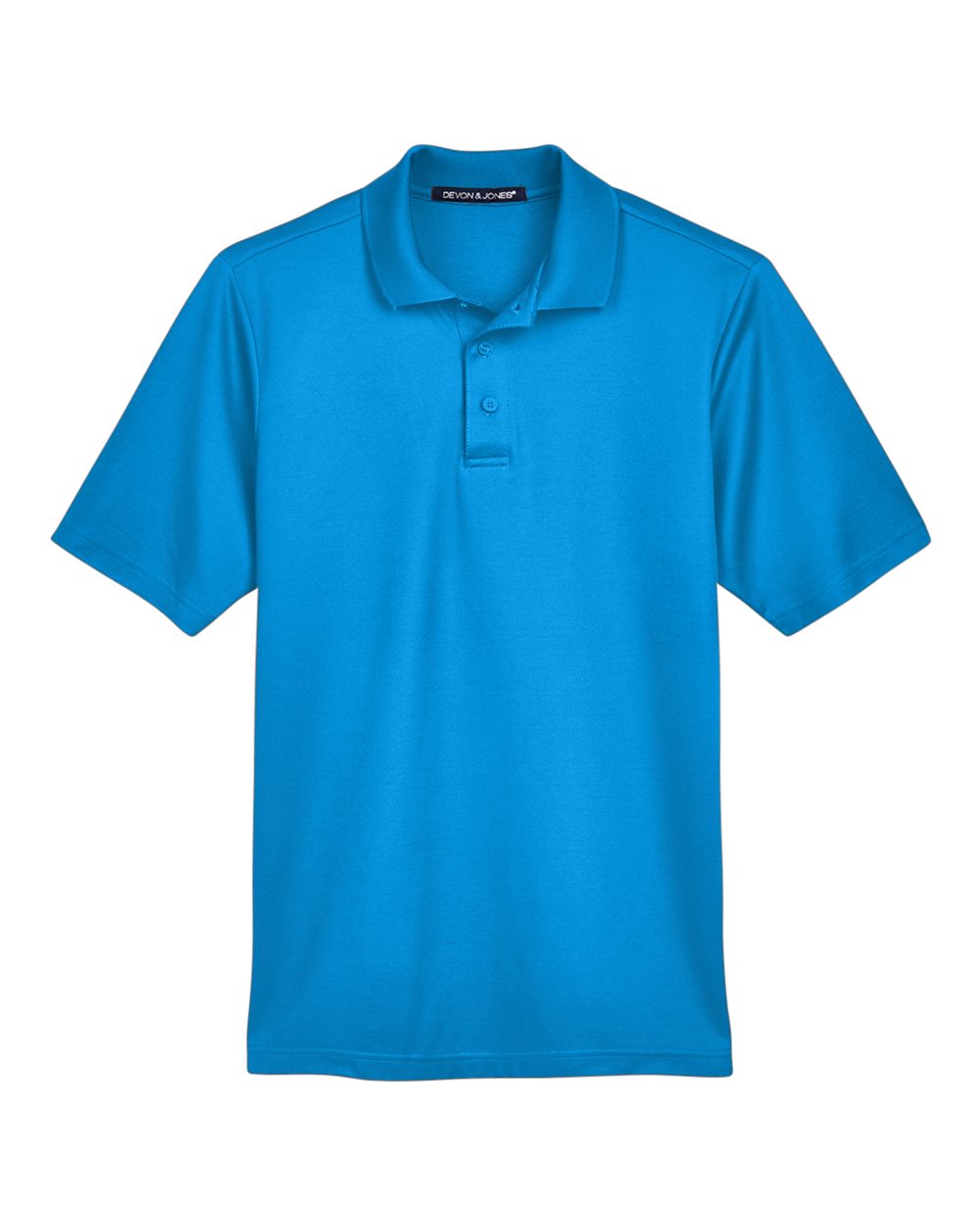 Devon & Jones Men's CrownLux Performance® Plaited Polo. DG20 - Ocean Blue