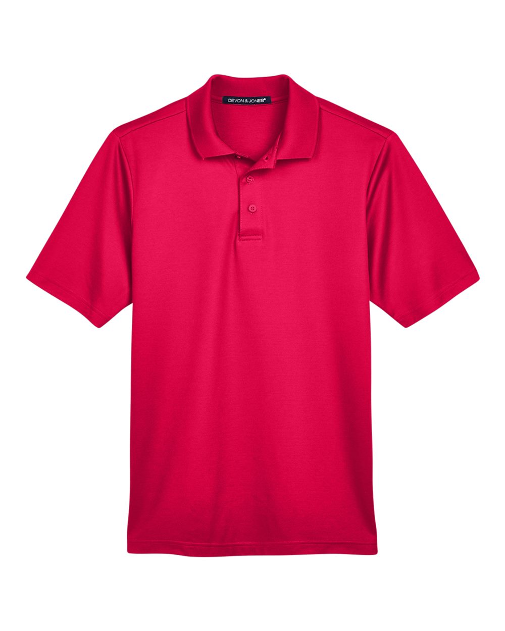 Devon & Jones Men's CrownLux Performance® Plaited Polo. DG20 - Red