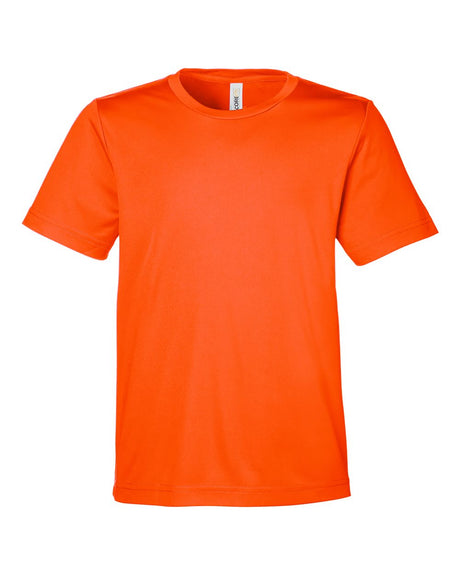 CORE365 Youth Capital Performance T-Shirt. CE10Y - Campus Orange