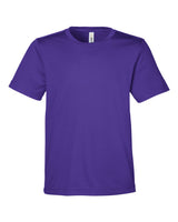 CORE365 Youth Capital Performance T-Shirt. CE10Y - Campus Purple