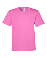 CORE365 Youth Capital Performance T-Shirt. CE10Y - Charity Pink