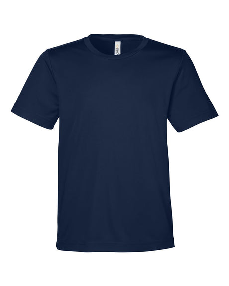 CORE365 Youth Capital Performance T-Shirt. CE10Y - Classic Navy