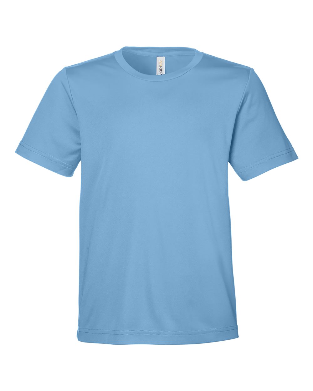 CORE365 Youth Capital Performance T-Shirt. CE10Y - Columbia Blue