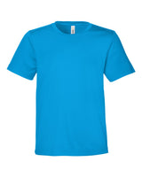 CORE365 Youth Capital Performance T-Shirt. CE10Y - Electric Blue
