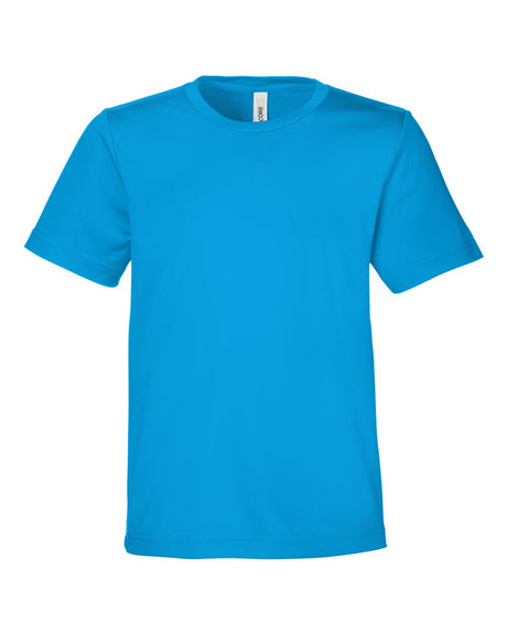 CORE365 Youth Capital Performance T-Shirt. CE10Y - Electric Blue