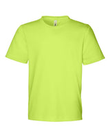 CORE365 Youth Capital Performance T-Shirt. CE10Y - Safety Yellow