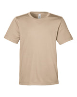 CORE365 Youth Capital Performance T-Shirt. CE10Y - Stone