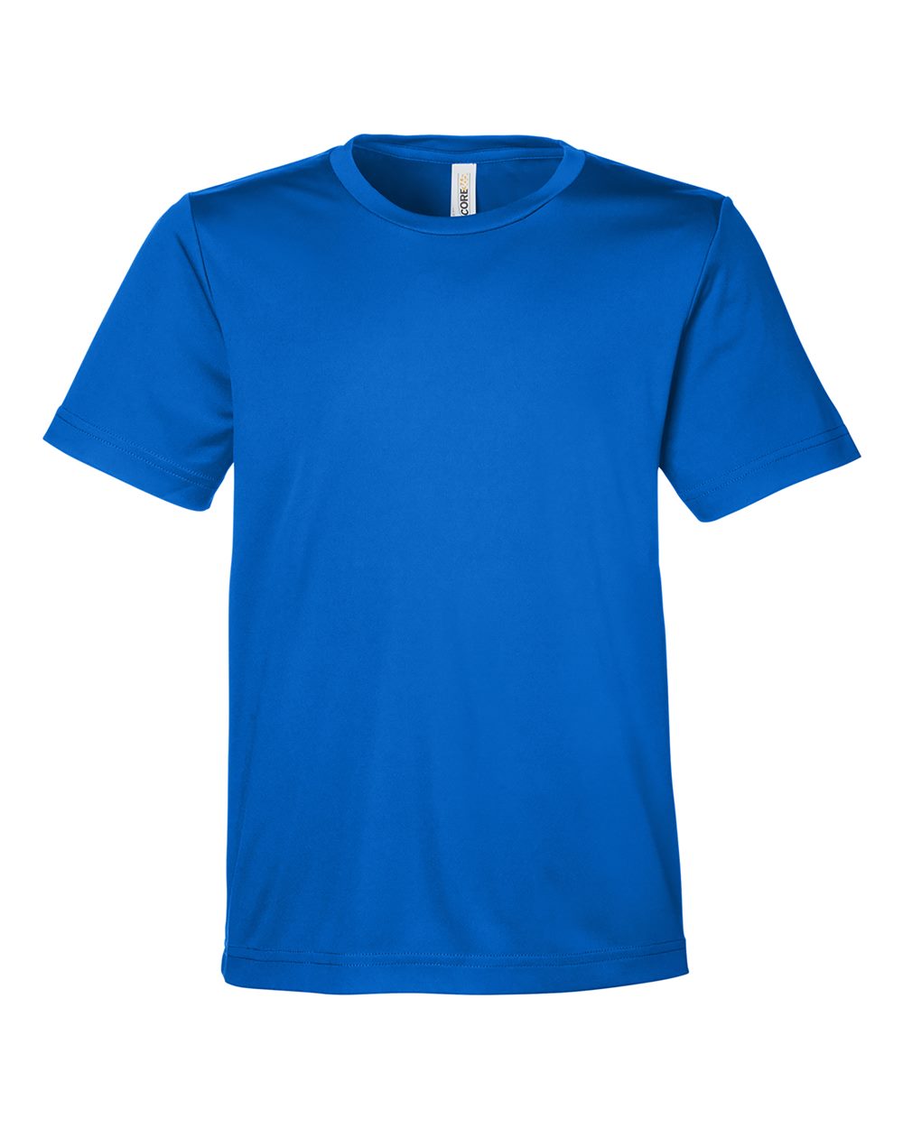 CORE365 Youth Capital Performance T-Shirt. CE10Y - True Royal