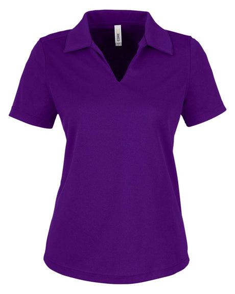 CORE365 Women's Market Snag Protect Mesh Polo. CE104W - Campus Purple