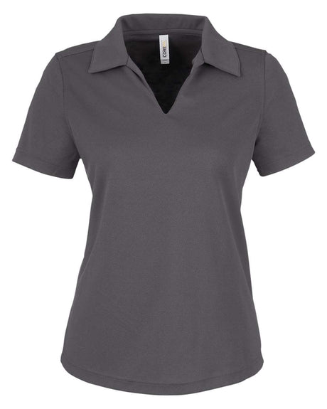 CORE365 Women's Market Snag Protect Mesh Polo. CE104W - Carbon