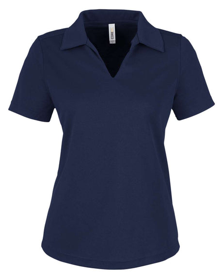 CORE365 Women's Market Snag Protect Mesh Polo. CE104W - Classic Navy