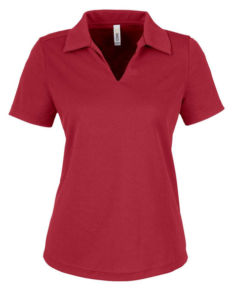 CORE365 Women's Market Snag Protect Mesh Polo. CE104W - Classic Red