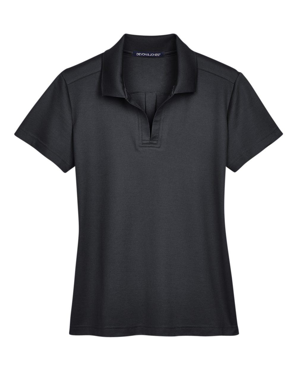 Devon & Jones Women's CrownLux Performance® Plaited Polo. DG20W - Black