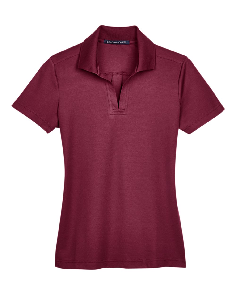 Devon & Jones Women's CrownLux Performance® Plaited Polo. DG20W - Burgundy