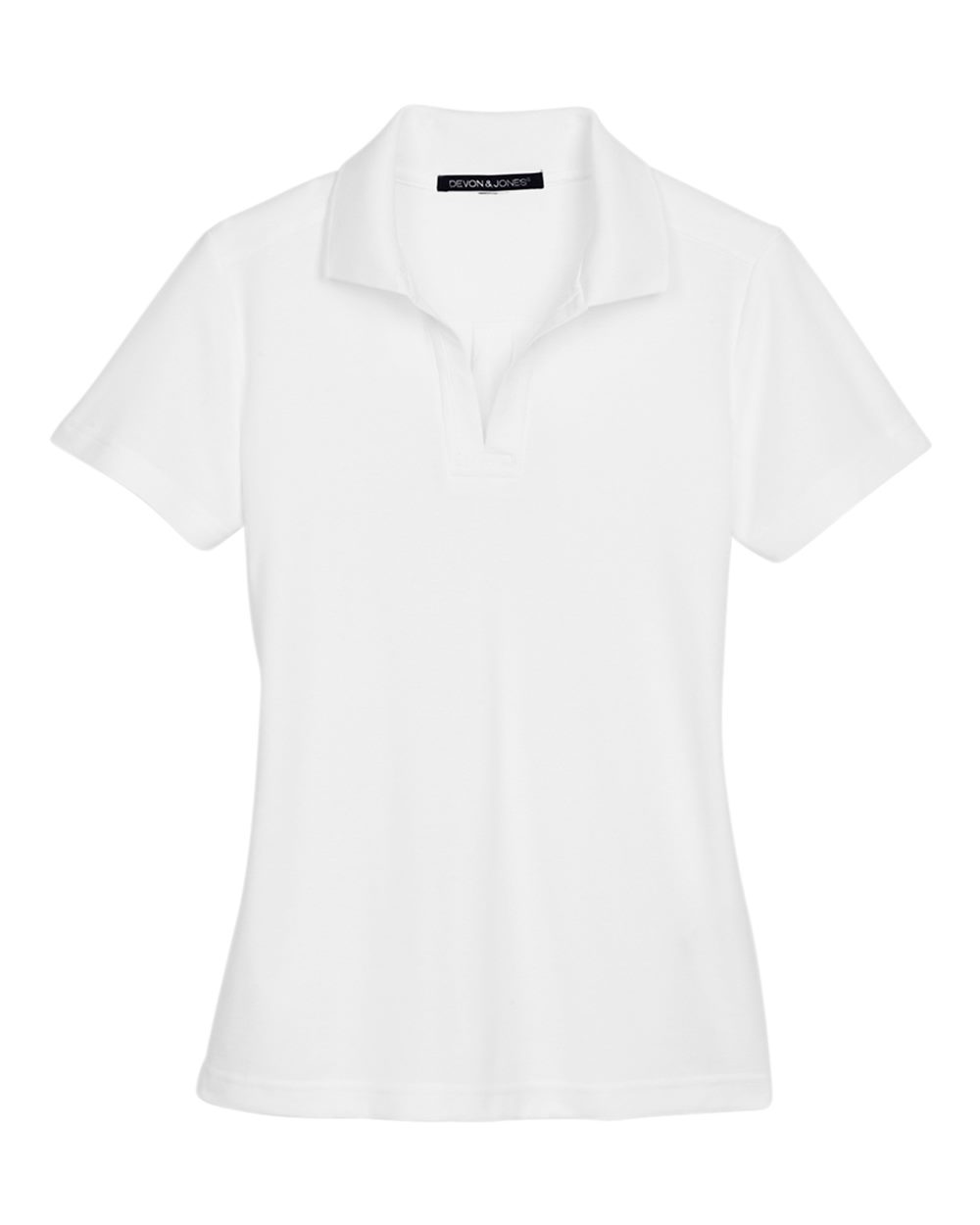 Devon & Jones Women's CrownLux Performance® Plaited Polo. DG20W - White