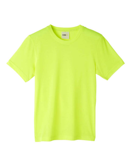 CORE365 Youth Fusion ChromaSoft™ Performance T-Shirt. CE111Y - Safety Yellow