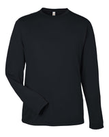 CORE365 Unisex Capital Long Sleeve Performance T-Shirt. CE10L - Black