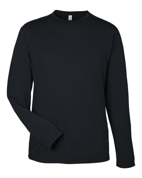 CORE365 Unisex Capital Long Sleeve Performance T-Shirt. CE10L - Black