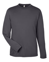 CORE365 Unisex Capital Long Sleeve Performance T-Shirt. CE10L - Carbon