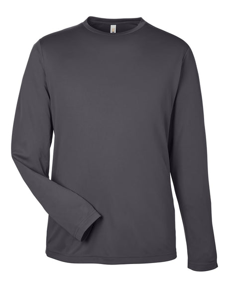 CORE365 Unisex Capital Long Sleeve Performance T-Shirt. CE10L - Carbon