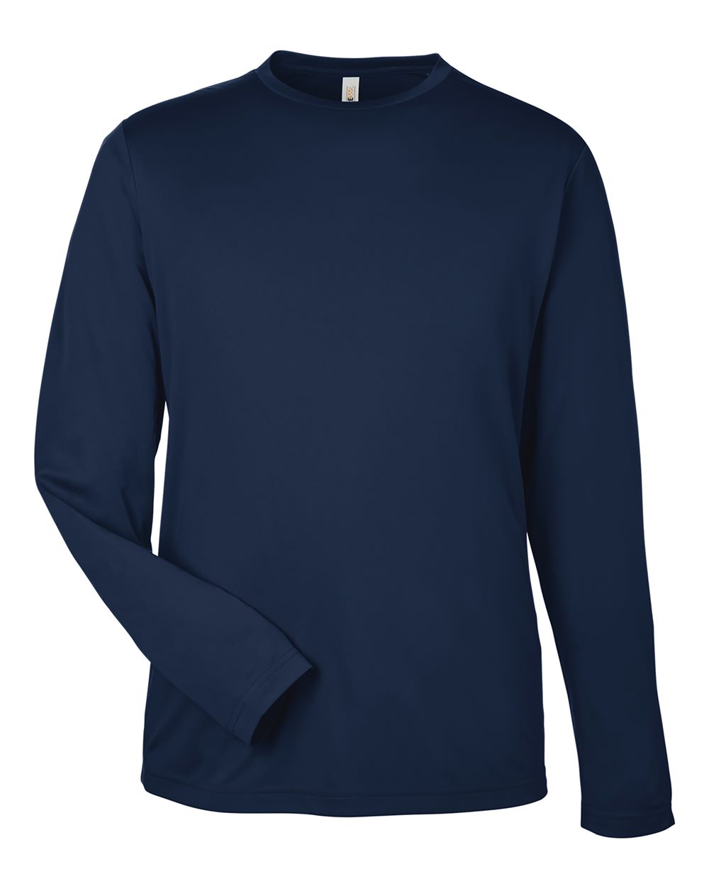 CORE365 Unisex Capital Long Sleeve Performance T-Shirt. CE10L - Classic Navy