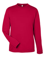 CORE365 Unisex Capital Long Sleeve Performance T-Shirt. CE10L - Classic Red