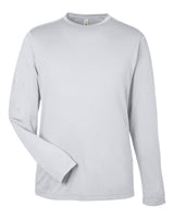 CORE365 Unisex Capital Long Sleeve Performance T-Shirt. CE10L - Platinum