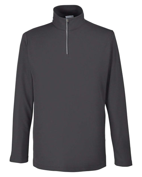 CORE365 Men's Fusion ChromaSoft™ Pique Quarter-Zip Pullover. CE405 - Carbon