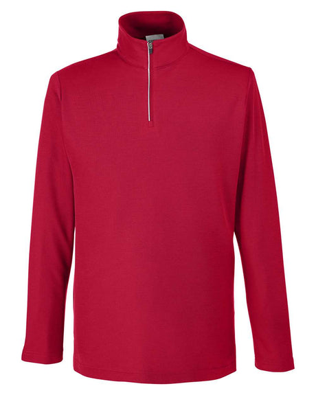 CORE365 Men's Fusion ChromaSoft™ Pique Quarter-Zip Pullover. CE405 - Classic Red