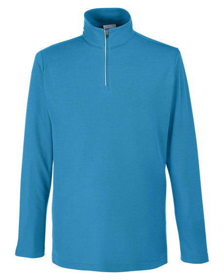CORE365 Men's Fusion ChromaSoft™ Pique Quarter-Zip Pullover. CE405 - Electric Blue