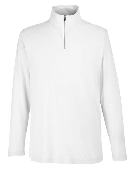 CORE365 Men's Fusion ChromaSoft™ Pique Quarter-Zip Pullover. CE405 - White