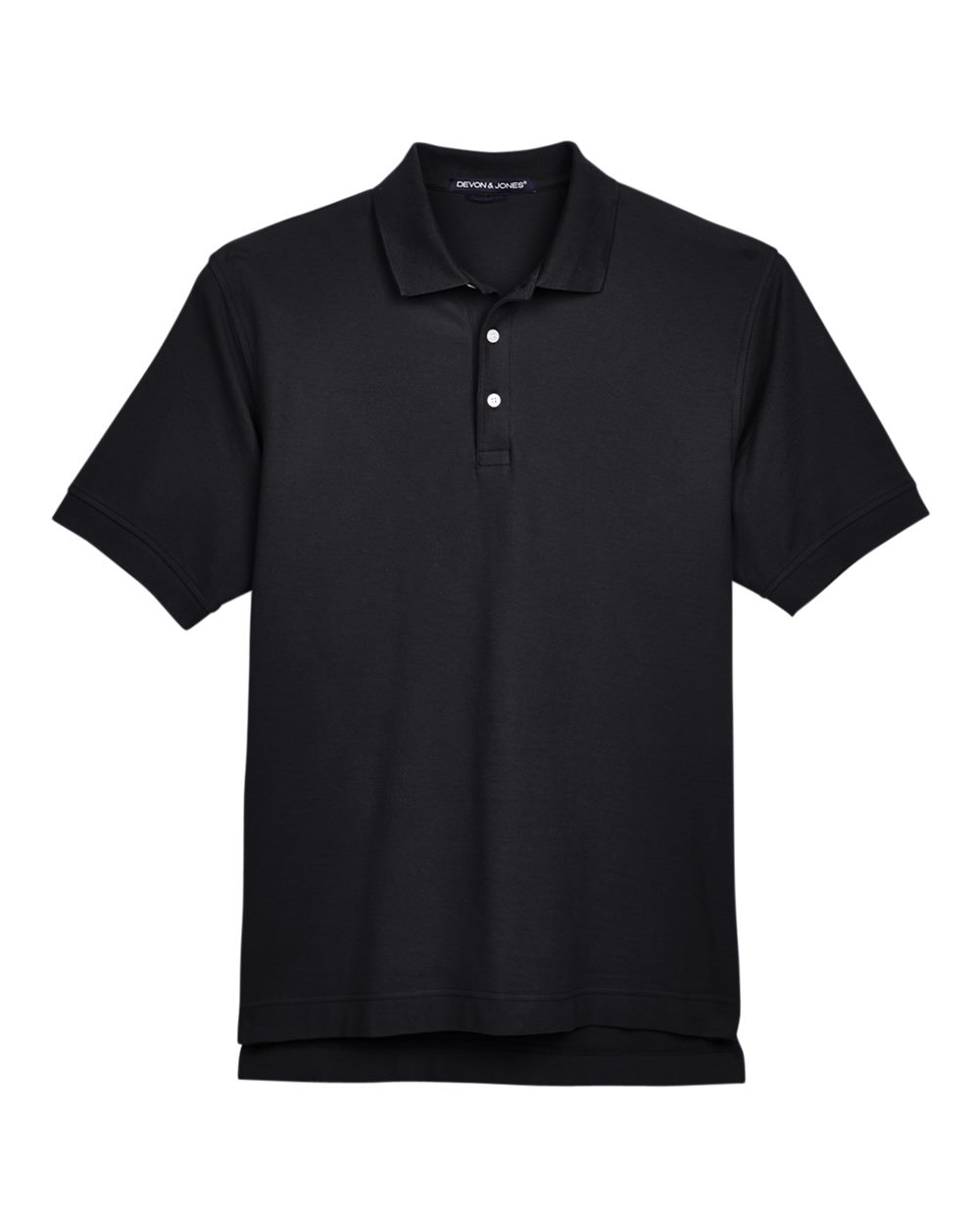 Devon & Jones Men's Pima Piqué Polo. D100 - Black
