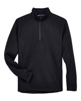 Devon & Jones Unisex Bristol Sweater Fleece Quarter-Zip Pullover. DG792 - Black