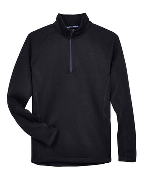 Devon & Jones Unisex Bristol Sweater Fleece Quarter-Zip Pullover. DG792 - Black