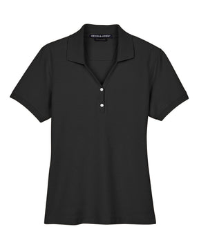 Devon & Jones Women's Pima Piqué Polo. D100W - Black