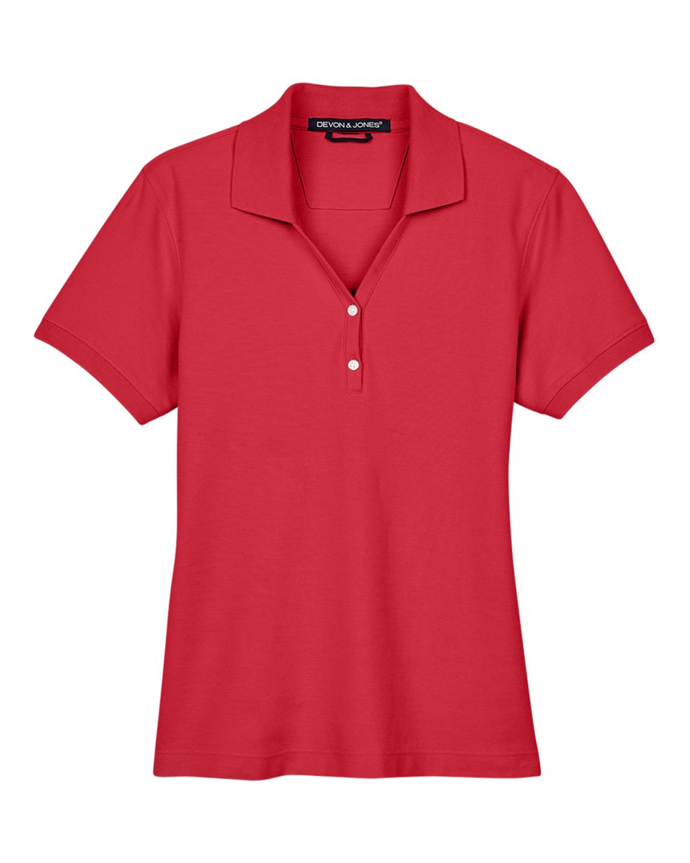 Devon & Jones Women's Pima Piqué Polo. D100W - Red