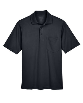 CORE365 Men's Origin Performance Piqué Polo with Pocket. 88181P - Black