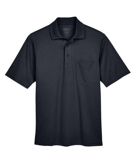 CORE365 Men's Origin Performance Piqué Polo with Pocket. 88181P - Black