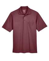 CORE365 Men's Origin Performance Piqué Polo with Pocket. 88181P - Burgundy