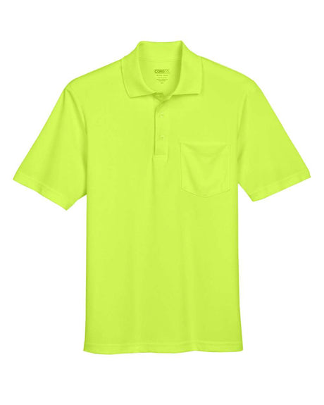 CORE365 Men's Origin Performance Piqué Polo with Pocket. 88181P - Safety Yellow