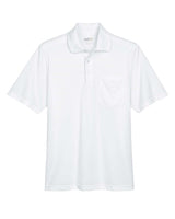 CORE365 Men's Origin Performance Piqué Polo with Pocket. 88181P - White