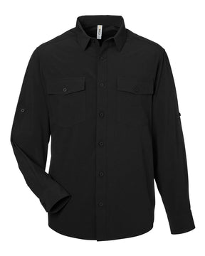 CORE365 Men's Ultra UVP® Marina Shirt. CE510L - Black