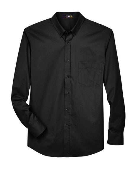 CORE365 Men's Operate Twill Dress Shirt. 88193 - Black